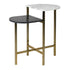 Two Tone Marble Side Table